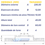 DISCO FREIO DIANTEIRO JOGO EFFA START M100 CN AUTO TOWNER HAFEI CHANA 800502 AC35010007 JP000525 