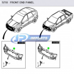 PAINEL FRONTAL ( TV ) SSANGYONG ACTYON SUV ACTYON SPORT 5710031004 5710031105 5710031204 57100-31204 57100-31105 57100-31204 JP000345